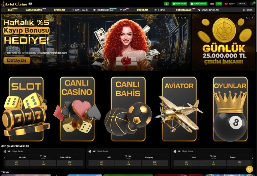 Eyfel Casino ekran görüntüsü